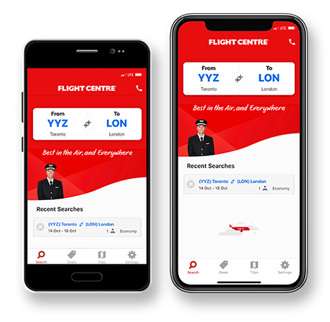 Flight Centre app