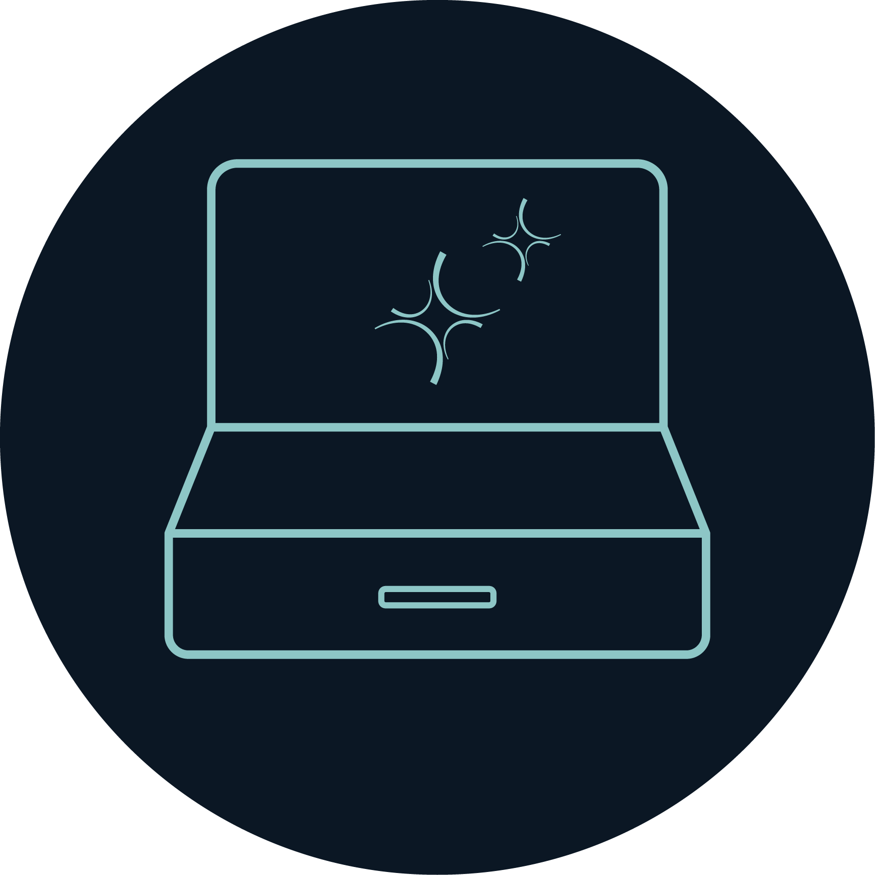 Open box graphic icon