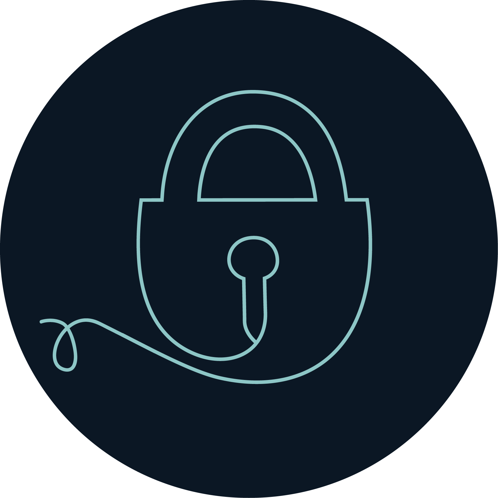 Padlock graphic icon