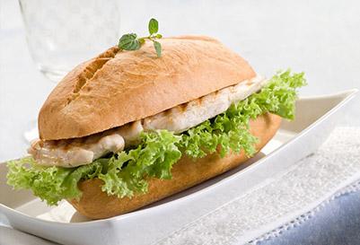 A chicken sandwich