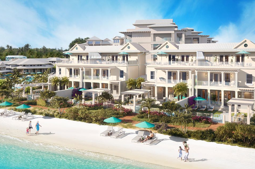 Beaches Turks and Caicos resort with beachfront buildings and people enjoying the sandy beach