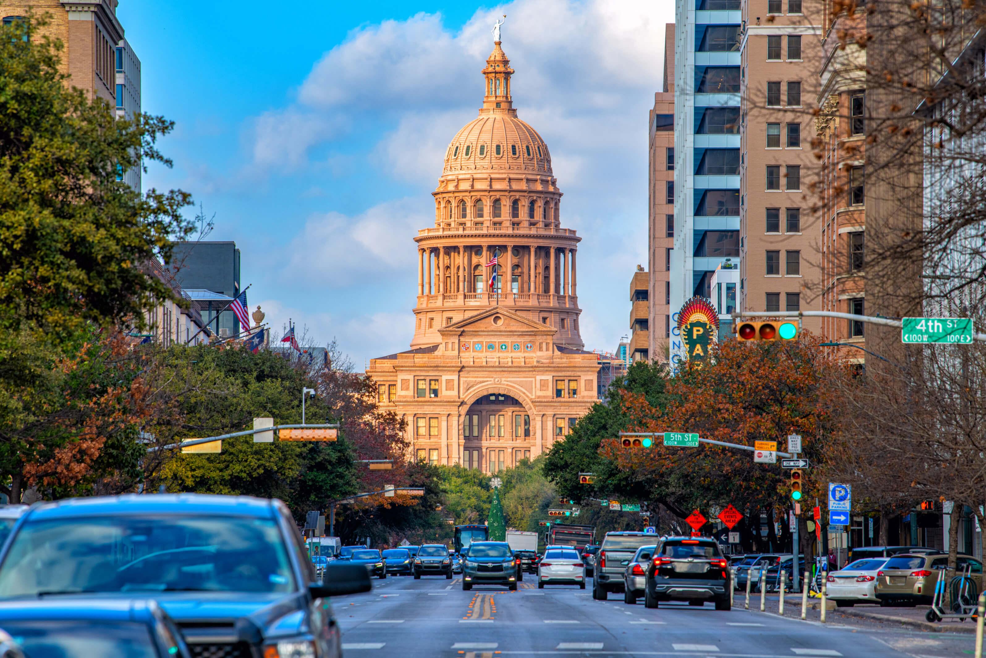 Texas capitol building in Austin