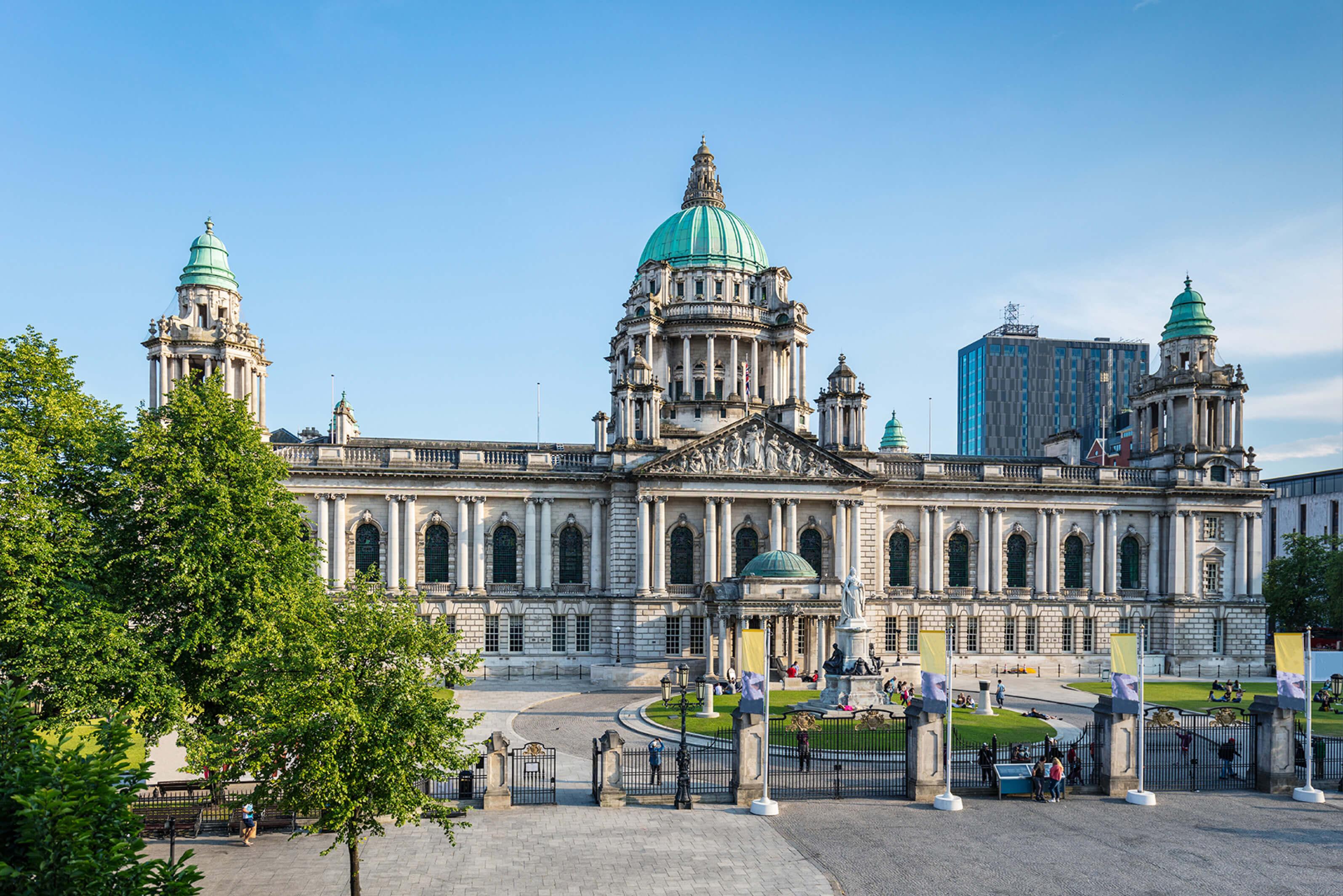 The architecturally distinctive Custom House in Dublin, Ireland