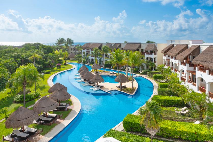 Lazy river-style pool at Valentin Imperial Riviera Maya