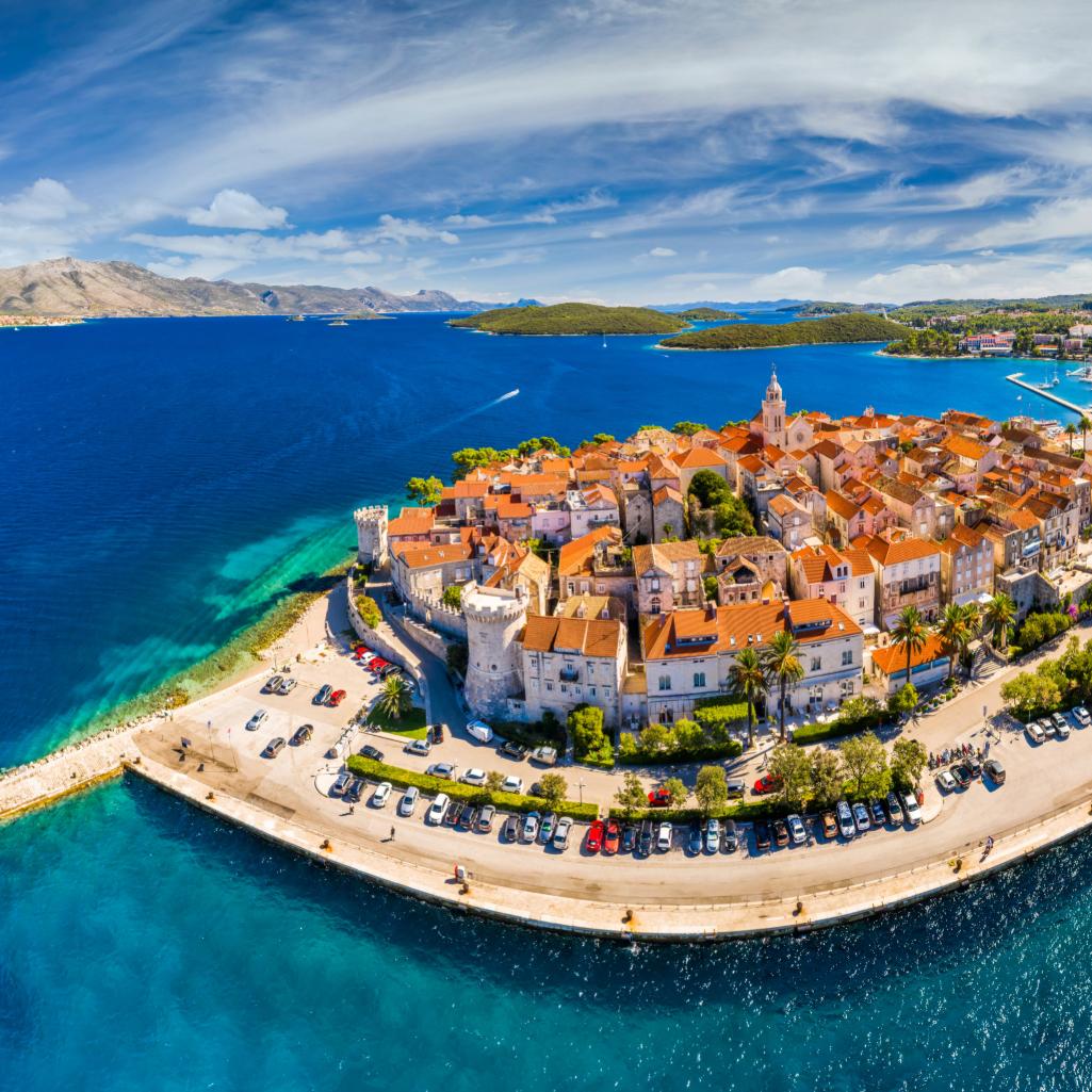 Coastal European town and harbor featured on a Travelmarvel guided journey.